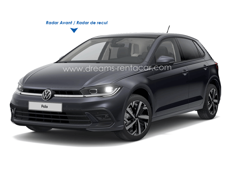 Promotion location de voiture à l’aéroport Tunis Carthage (TUN) et en Tunisie: Volkswagen Polo tsi drive COMPACTE MANUELLE à.p de 22.7 €/Jr
