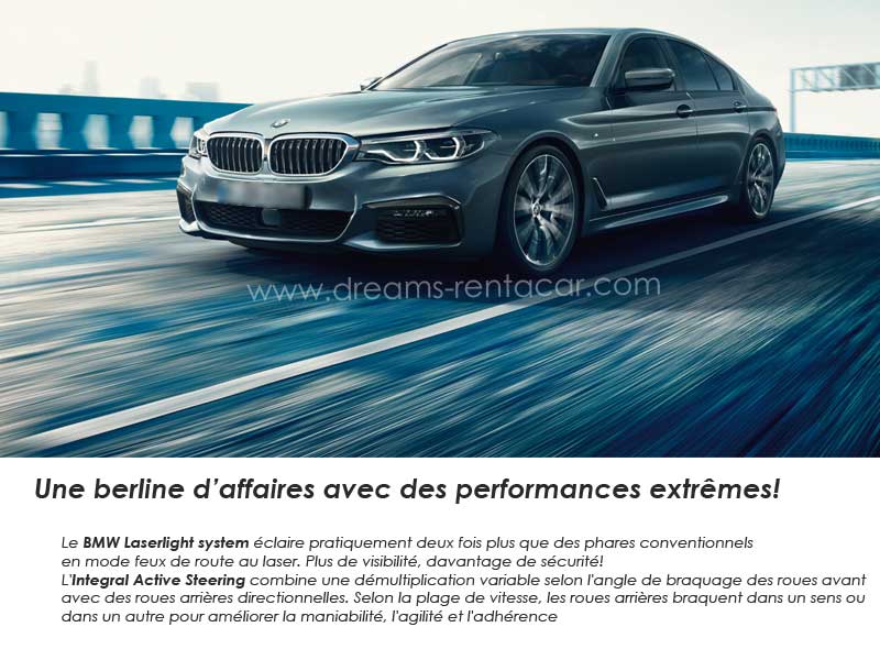 Promotion 05: Location BMW 520i BUSINESS LINE PLUS Boite AUTOMATIQUE (BERLINE PRESTIGE) en Tunisie