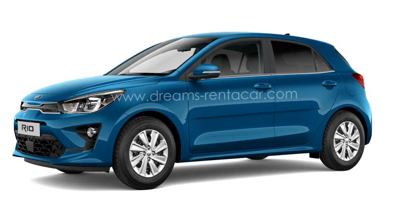 Promotion location de voiture à l’aéroport Tunis Carthage (TUN) et en Tunisie: Kia Rio 5p gx COMPACTE MANUELLE à.p de 23.4 €/Jr