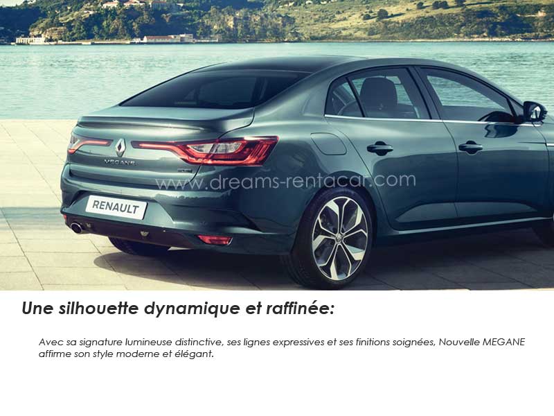 Promotion 01: Location RENAULT MEGANE SEDAN 140 TCE Boite MANUELLE (BERLINE) en Tunisie