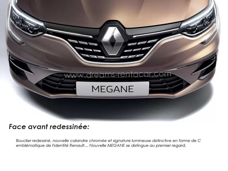 Promotion 05: Location RENAULT MEGANE SEDAN 140 TCE Boite MANUELLE (BERLINE) en Tunisie