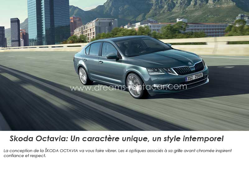 Promotion 02: Location SKODA OCTAVIA 1.4 TSI AMBITION BVA Boite AUTOMATIQUE (BERLINE ROUTIERE) en Tunisie