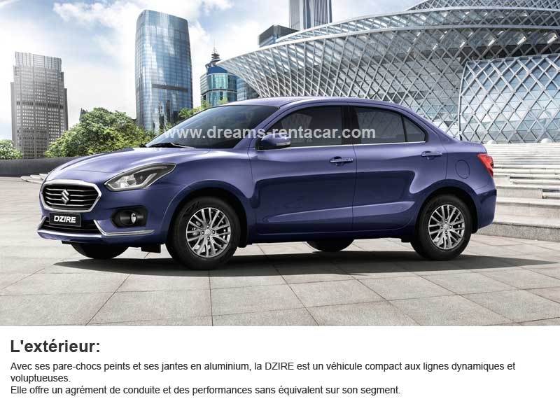 Promotion 01: Location SUZUKI DZIRE GL BVM Boite MANUELLE (BERLINE) en Tunisie