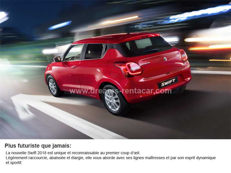 Promotion 02: Location SUZUKI SWIFT GLX BVA Boite AUTOMATIQUE (CITADINE) en Tunisie