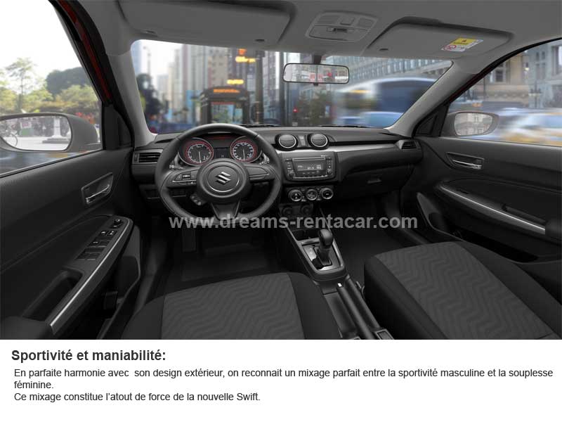 Promotion 04: Location SUZUKI SWIFT GLX BVA Boite AUTOMATIQUE (CITADINE) en Tunisie