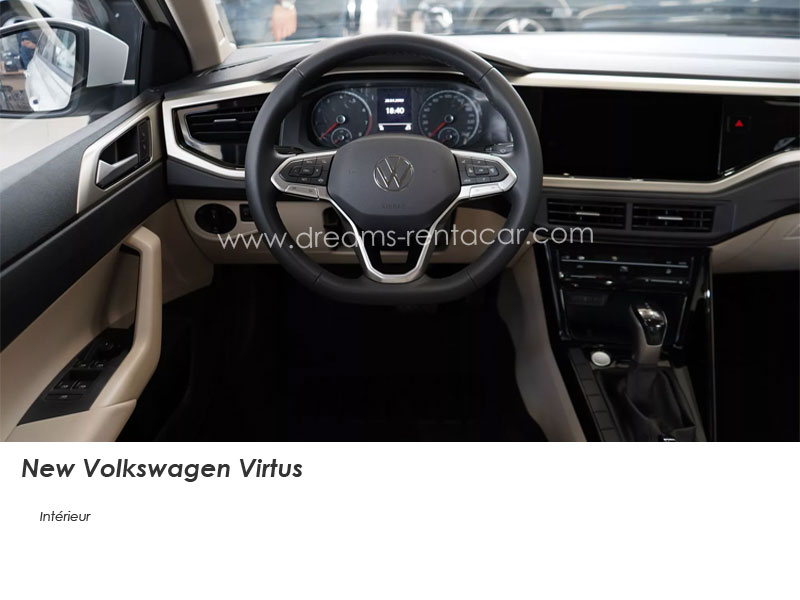 Promotion 01: Location VOLKSWAGEN VIRTUS HIGHLINE BVA Boite AUTOMATIQUE (BERLINE) en Tunisie